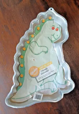 Vintage 1987 Wilton Dinosaur  Partysaurus T-Rex Cake Pan #2105-1280 Baking Mold • $14.89