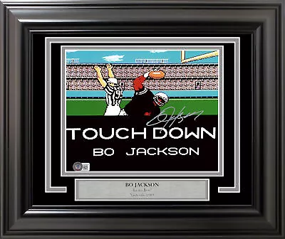 Bo Jackson Autographed Framed 8x10 Photo Nintendo Tecmo Super Bowl Beckett • $419