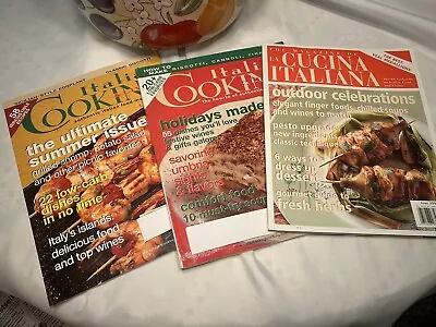La Cucina Italiana Magazine And Italian Cooking Magazines 2004-2005 Lot Of 3 • $4.95
