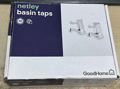 GoodHome Netley Traditional Basin Sink Taps • £19.95