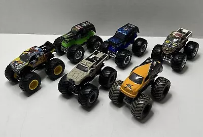 Lot 6 Hot Wheels Monster Jam 1:64 Trucks Grave Digger Champion & Son-Uva Digger • $19.99