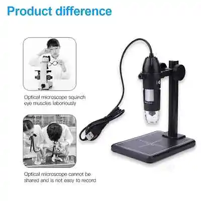 1600X Professional USB Digital Microscope With Lift Stand Portable 8LED 2MP Elec • $7.88