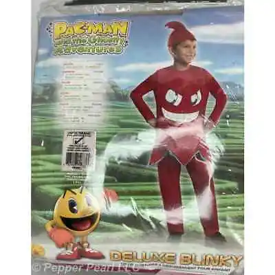 Pac-Man Blinky Child Costume Deluxe Large 12-14 Red Foam Tunic Pants Headpiece • $14.99