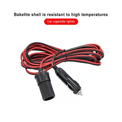 £4.99 • Buy 5M Car Cigarette Lighter 12V Extension Cable Adapter Socket Charger Lead Hot