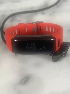 Garmin Vivosmart Hr Tracker With New Red Band & USB Charger • $48