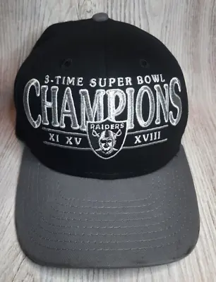 NFL New Era Heritage Series Raiders 3-Time Superbowl Champions Adjustable Cap • $25