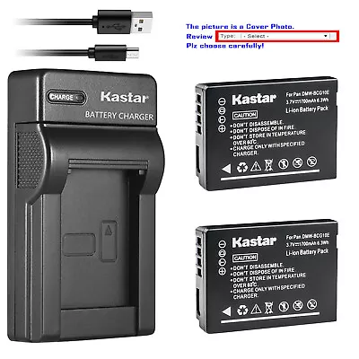 Kastar Battery Slim Charger For Panasonic DMW-BCG10 & Panasonic Lumix DMC-ZS20 • $31.99