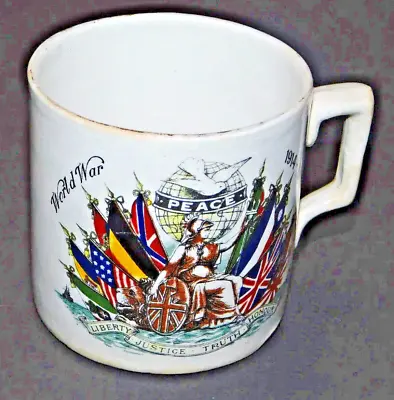 World War 1914-1919 Peace Mug Liberty Justice Truth Honour • £16.95