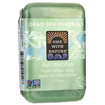 One With Nature Dead Sea Minerals Triple Milled Bar Soap - Eucalyptus • $7.51