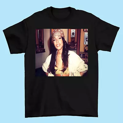 Aaliyah T Shirt Black Heavy Cotton All Sizes • $18.99