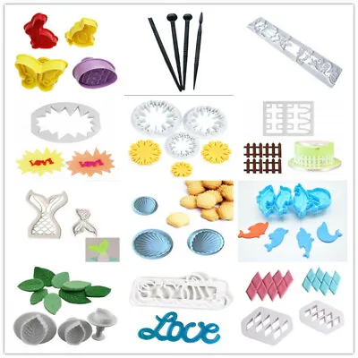 Cake Sugarcraft Craft Fondant Cutter Mould Icing Decorating Cookie Modeled Tools • £3.83