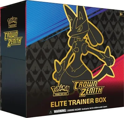 $96.88 • Buy Pokemon TCG Sword And Shield CROWN ZENITH Elite Trainer Box ETB 👑Jan Preorder👑