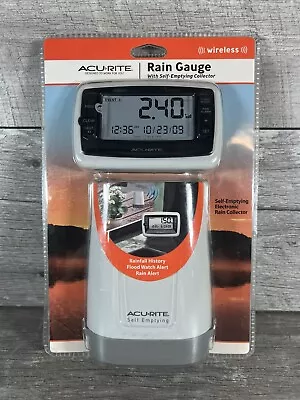 AcuRite Digital Rain Gauge Wireless Outdoor Sensor Self-Emptying Rain Collector • $29.99