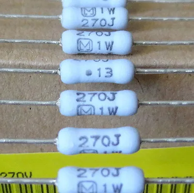 2 Pcs ERG-1SJ363v  36k Ohm 1 Watt Metal Oxide  Resistors. • $1.03