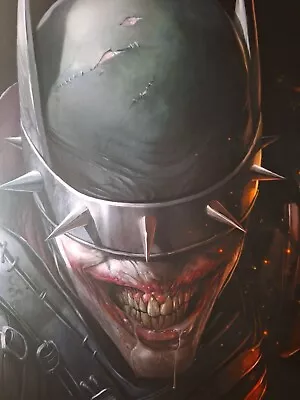 The Batman Who Laughs 12x16 Art Print By Francesco Mattina DC Comics • $15