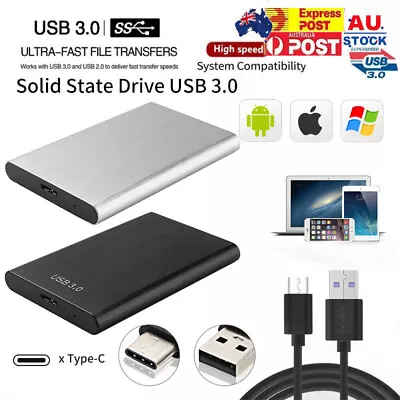 2.5  External Hard Drive Disk USB 3.0 1TB W/ Data Cable Portable For PC Laptop • $22.99