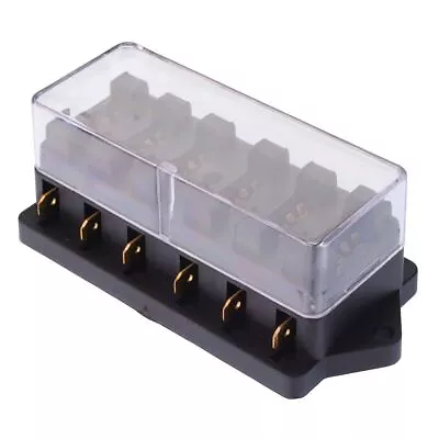 £8.95 • Buy 6 Way Standard Blade Fuse Box Holder Auto Car Truck 12V 24V