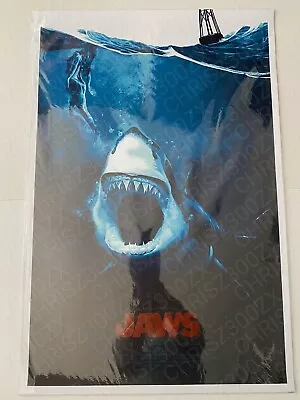 Jaws Yvan Quinet Steven Spielberg Movie Poster Screen Print SIGNED AP 4/10 Mondo • $389.99