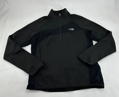 The North Face Pullover Womens Large Black Fleece Long Sleeve Half Zip • $10.25