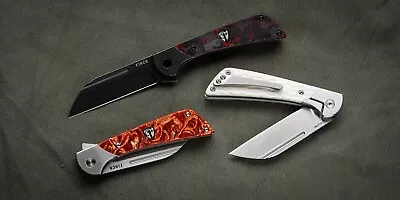 Finch Knife -  Hellfire  - 4  Closed - 154cm Steel Blade - 3 Handle Options • $139