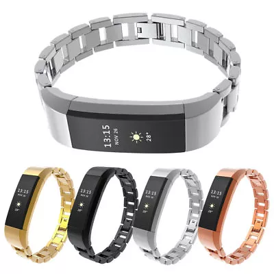 StrapsCo Stainless Steel Link Watch Band Strap For Fitbit Alta & Alta HR • $40.45