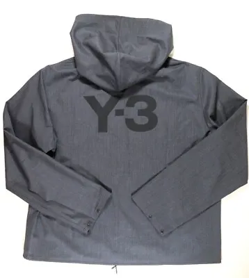 Adidas Y-3 Yohji Yamamoto Classic Stretch Wool Hooded Jacket - Gk4588 Men L Xl • $447.06