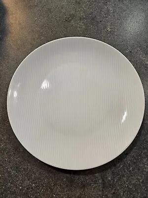 Mikasa  Cheers White  Dinner Plate--GUC--Stripes • $6.99