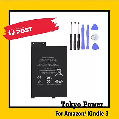 New Battery For Amazon Kindle 3 III D00901 Keyboard 170-1032-01 & TOOLS • $35.60