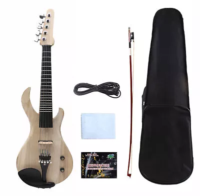 Guitar Style 5 String Electric Violin 4/4 Solid Wood Ebony Fittings 19 Fret  • $317.58