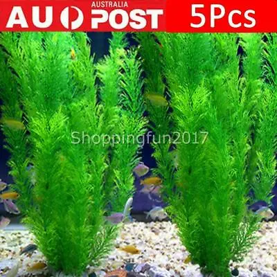 $23.48 • Buy Artificial Fake Plastic Water Grass Plants For Fish Tank Aquarium Ornament Decor
