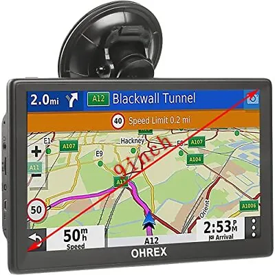 Sat Nav (9 Inch) SatNav For Car Truck Lorry HGV LGV Motorhome With UK • £137.99