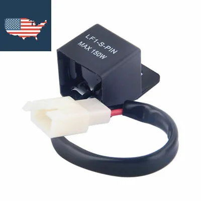 2-Pin 12V Electronic LED Flasher Relay Fix Motorcycle Turn Signal Lights Blinker • $7.69