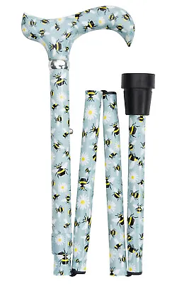 £57 • Buy Classic Canes Folding Adjustable Derby Cane - Bees - Walking Stick