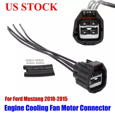 For Ford Mustang 2010-2015 Engine Cooling Fan Resistor Pigtail Connector Plug US • $14.99