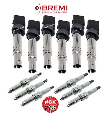 For VW Touareg 3.6L V6 Ignition Coil & Spark Plug Laser Iridium (6sets) OES • $252.38