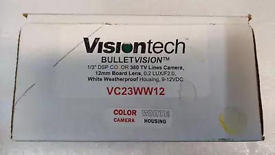 Vision Tech 1/3  DSP Color 380 TVL Bullet 12mm Lens 0.2 LUX F2.0 Weatherproof • $24.95