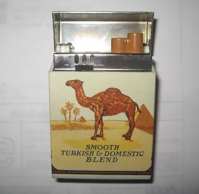 Vintage Camel Filters Flip Top Box Cigarette Lighter Non-Refillable Sparks OK • $5.88