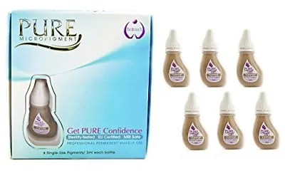 $39 • Buy BioTouch Permanent Makeup Pigment PURE TOFFEE Pigment  Tattoo Ink 6pk 3ml