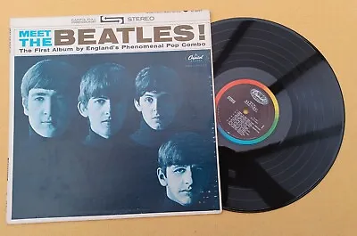   Meet The Beatles   Super Colourband Usa West Coast Rare Stereo Press • £69.77