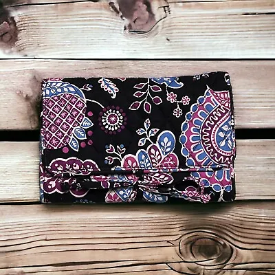 Vera Bradley Jewelry Organizer Travel ALL WRAPPED UP JEWELRY ROLL Case Bag • $14.99