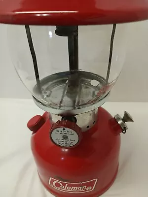 Coleman Vintage Single Mantle Red Lantern Model 200A 1971 Sunshine In The Night • $75