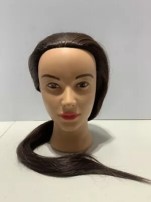 Practice Cosmetology Mannequin Styling Doll Head With 24” Straight Long Hair • $29.30