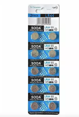 10 Pieces LR44 AG13 357A 157 303 A76 L1154 1.55V Alkaline Battery SODA 💜 FRESH • $8.75