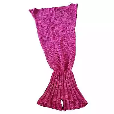 Childs Blanket Mermaid Tail Crochet Pink Blanket By Heart To Heart • £11.57