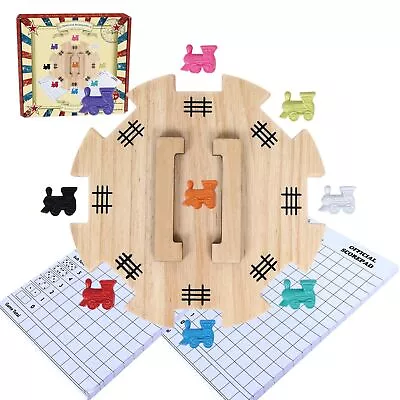 GOTHINK Mexican Train Dominoes Accessories Set - Large Size Pine Hub 9 Color... • $22.40