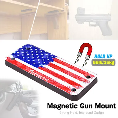 Magnet Gun Mount 55LBS Magnetic Gun Holder Safe Organizer For Carhome.office • $10.95