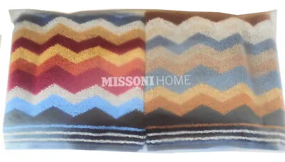 MISSONI HOME TWO HAND TOWELS 16x28in LIMITED EDITION BRAND PACKAGING YANCY 101 • $85