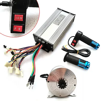 60V 2000W Brushless Motor Kit High Speed Motor With 3-Speed Switch Controller • $147.25