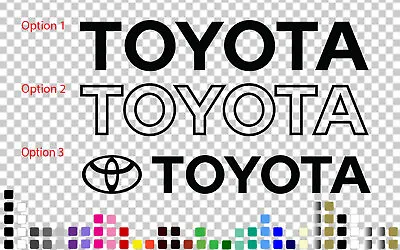 $7.99 • Buy Toyota Decal Sticker Car UTE Truck Hilux Tailgate Window Decal 5cm - 200cm