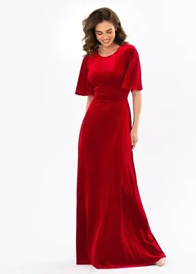 Valentine Party Red Velvet Dress Girl Evening Valentine Gift For Wife Girlfriend • £152.10